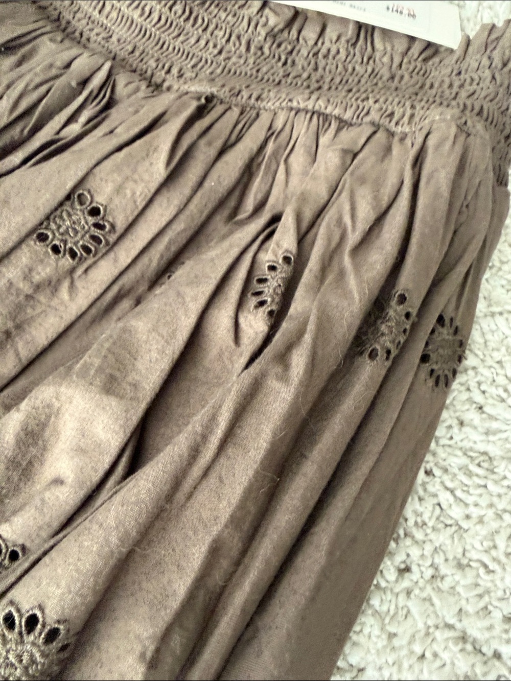 NWT Michael Stars Eyelet Maxi Skirt - Picture 4 of 7